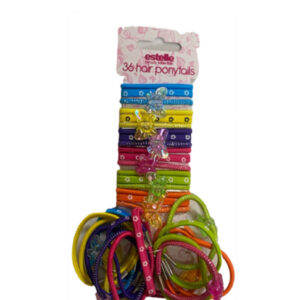 Hair ponytails NEW 36pk @ 0.64 x 12