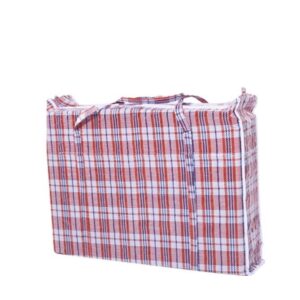 Red & blue Shopper Bags ( Shoppers with Zip) Extra Jumbo : 100cm x 70cm x 35cm @ 1.30 x 12