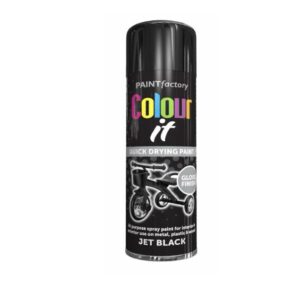 Colour it paint spray black gloss 0.88 x 12