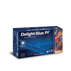 Vinyl gloves blue powder free medium @1.99x 10