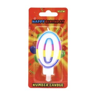 Birthday number candles (0) @0.55 x 6 £3.30