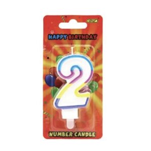 Birthday number candles (2) @0.55 x 6 £3.30