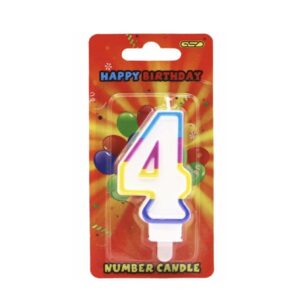 Birthday number candles (4) @0.55 x 6 £3.30
